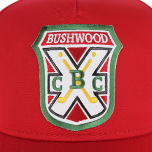 Bushwood Country Club Golf Cap Close Up View of patch detail